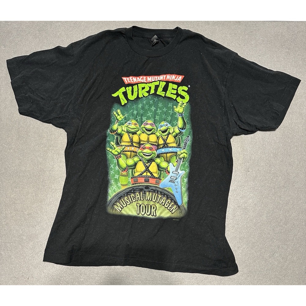 Teenage Mutant Ninja Turtles Musical Mutagen Tour 2020 Shirt XL Black Tultex